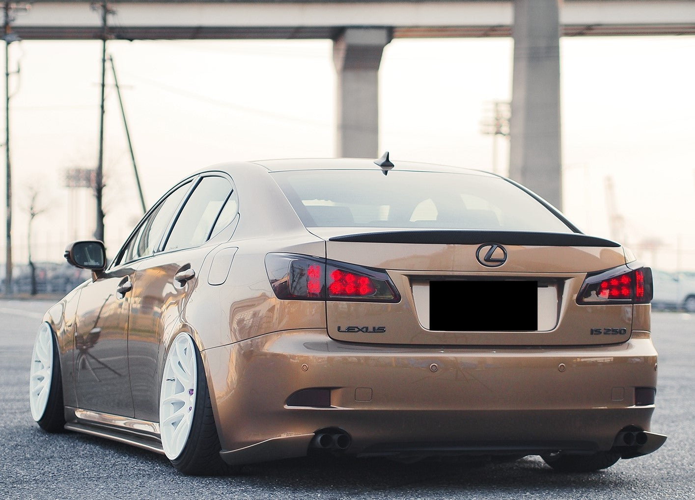 Lexus IS250 IS350 ISF XE20 (2006-2013) - OEM Factory Style Rear Boot Spoiler Lip