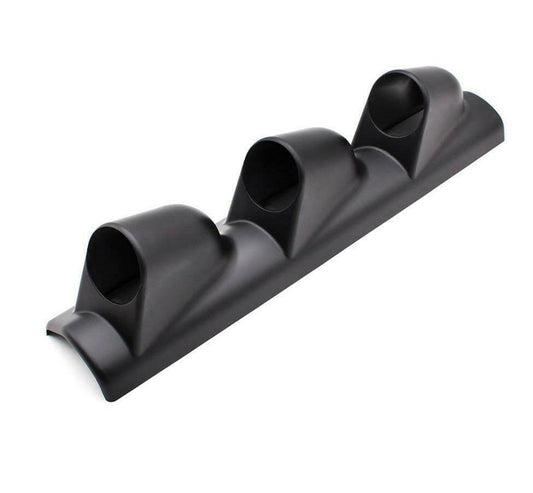 2" 52mm Universal Black A Pillar Pod Triple Gauge Holder LHD