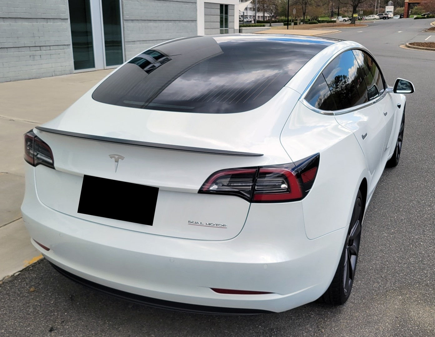 Tesla Model 3 Sedan (2019-2023) Performance Style Rear Boot Spoiler Lip (Gloss Black)