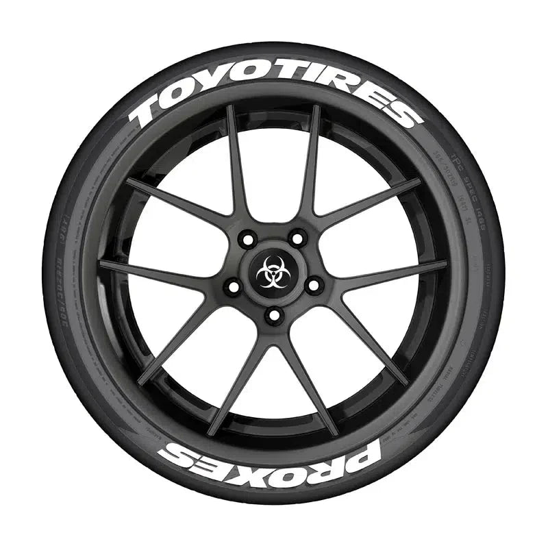 4 Wheels Letters Tire Car Stickers Decals