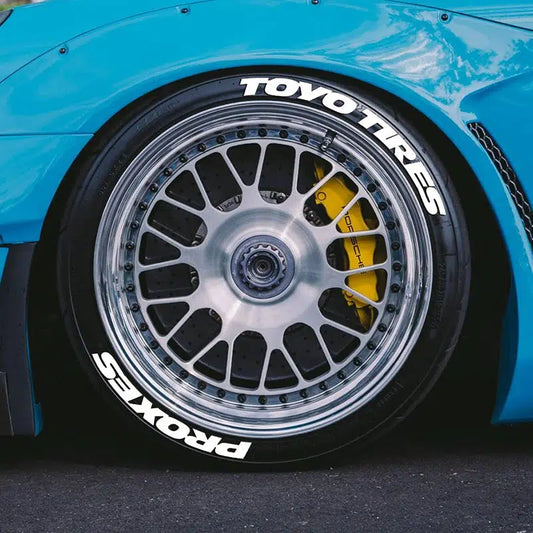 4 Wheels Letters Tire Car Stickers Decals