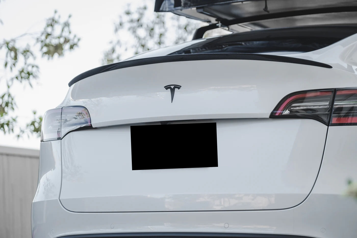 Tesla Model Y SUV (2022-2024) Performance Style Rear Boot Spoiler Lip (Gloss Black)