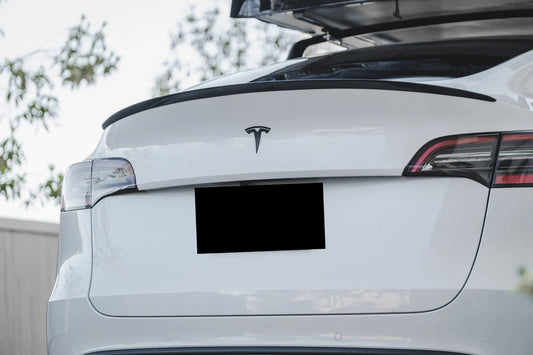 Tesla Model Y SUV (2022-2024) Performance Style Rear Boot Spoiler Lip (Gloss Black)