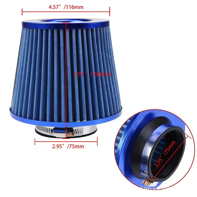 76mm High Flow Air Filter Induction