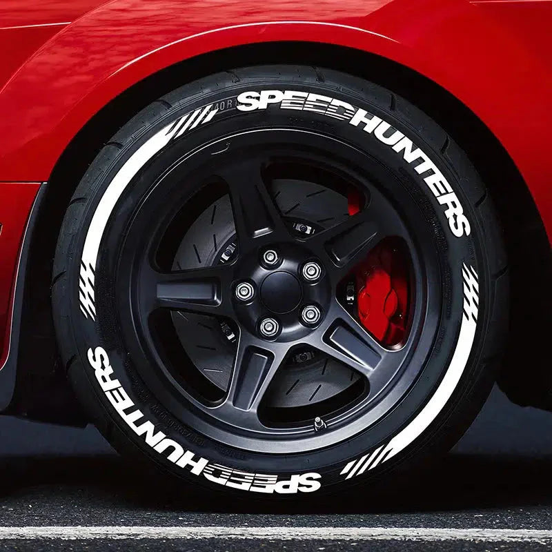 Car Tyre Writing Decor Stickers Universal
