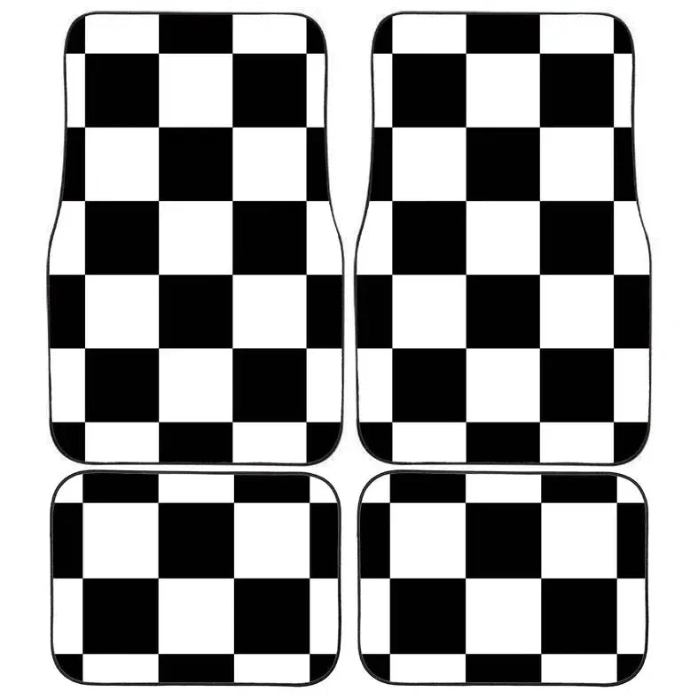 Checkerboard Car Floor Mats
