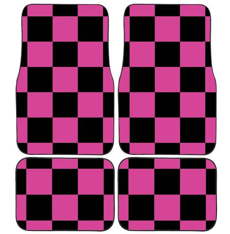Checkerboard Car Floor Mats