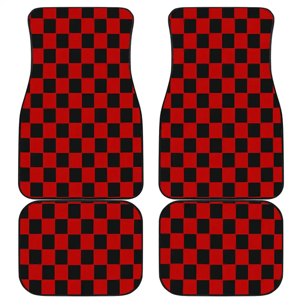 Checkerboard Car Floor Mats