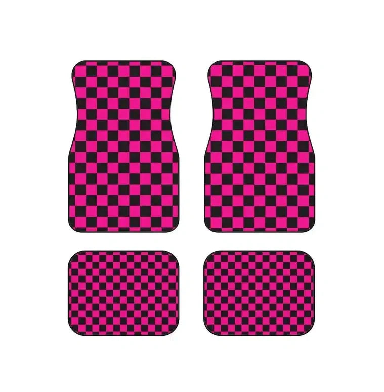 Checkerboard Car Floor Mats