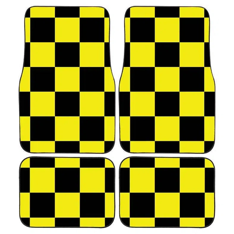 Checkerboard Car Floor Mats