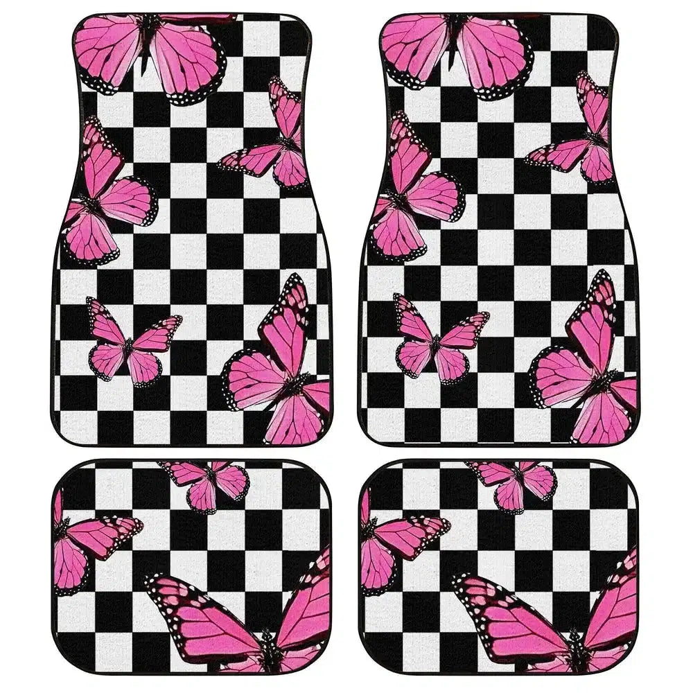 Checkerboard Car Floor Mats