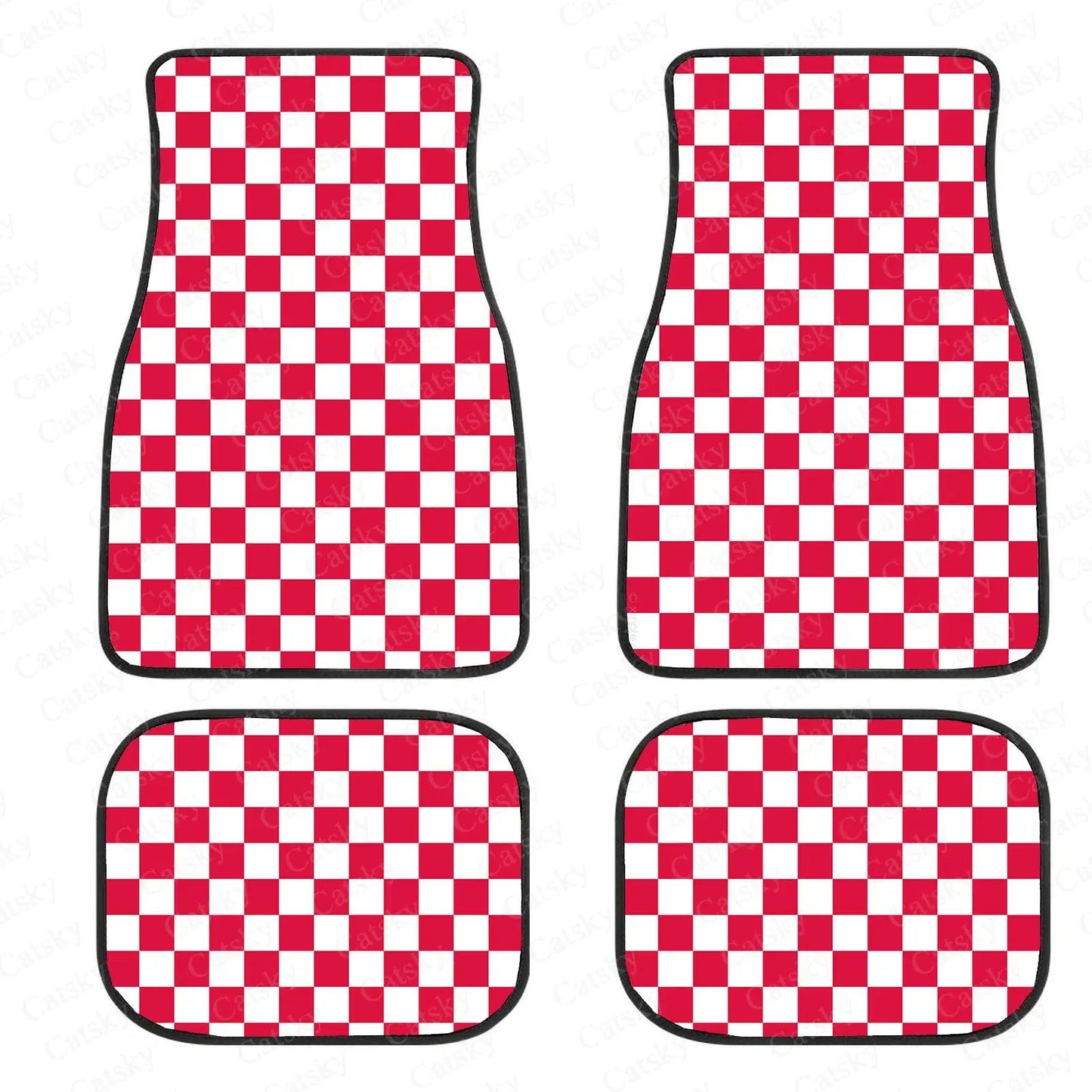 Checkerboard Car Floor Mats