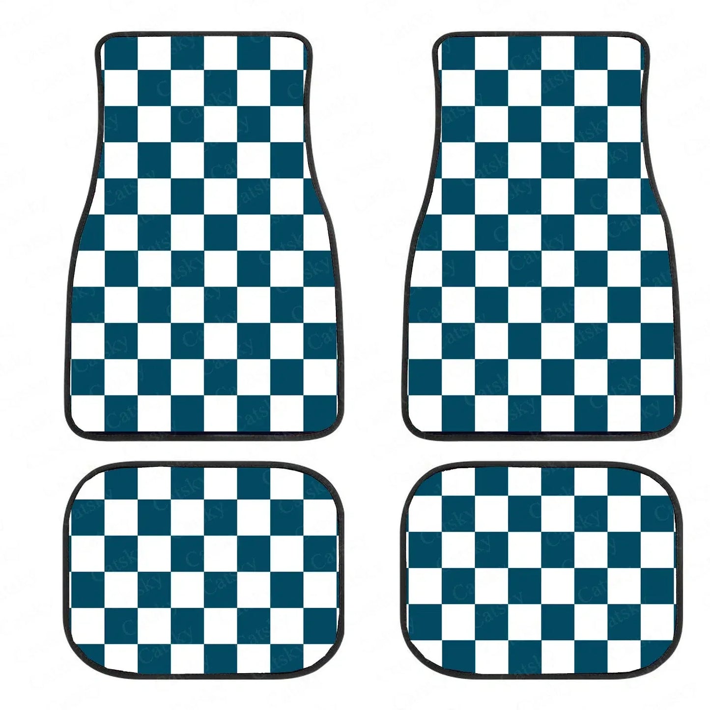 Checkerboard Car Floor Mats