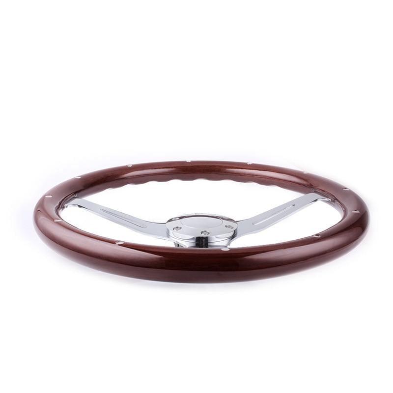 Genuine Wood Grain Steering Wheel Classic 380mm