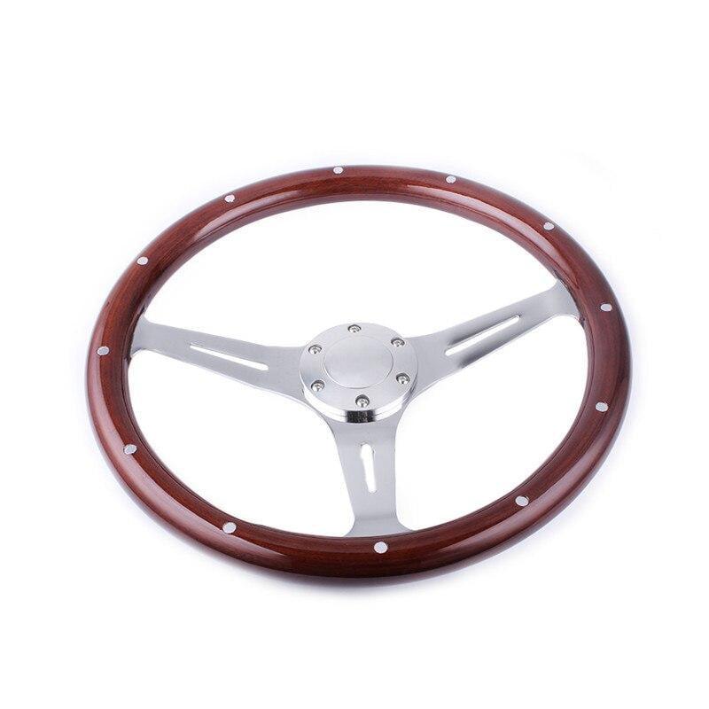 Genuine Wood Grain Steering Wheel Classic 380mm