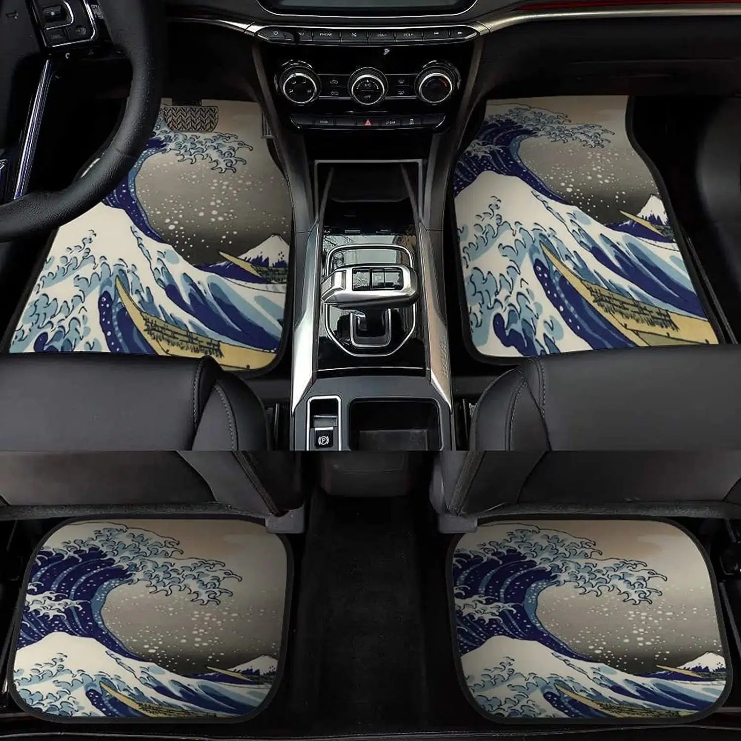 Japanese Wave Classic Vintage JDM Car Floor Mats