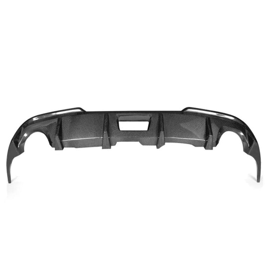Carbon fiber car bumper on a white background