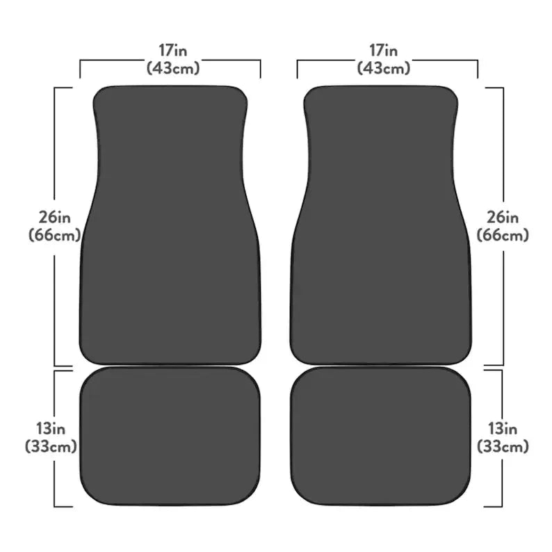 Oni Mask Virus Anime Jdm Car Floor Mats 4pc