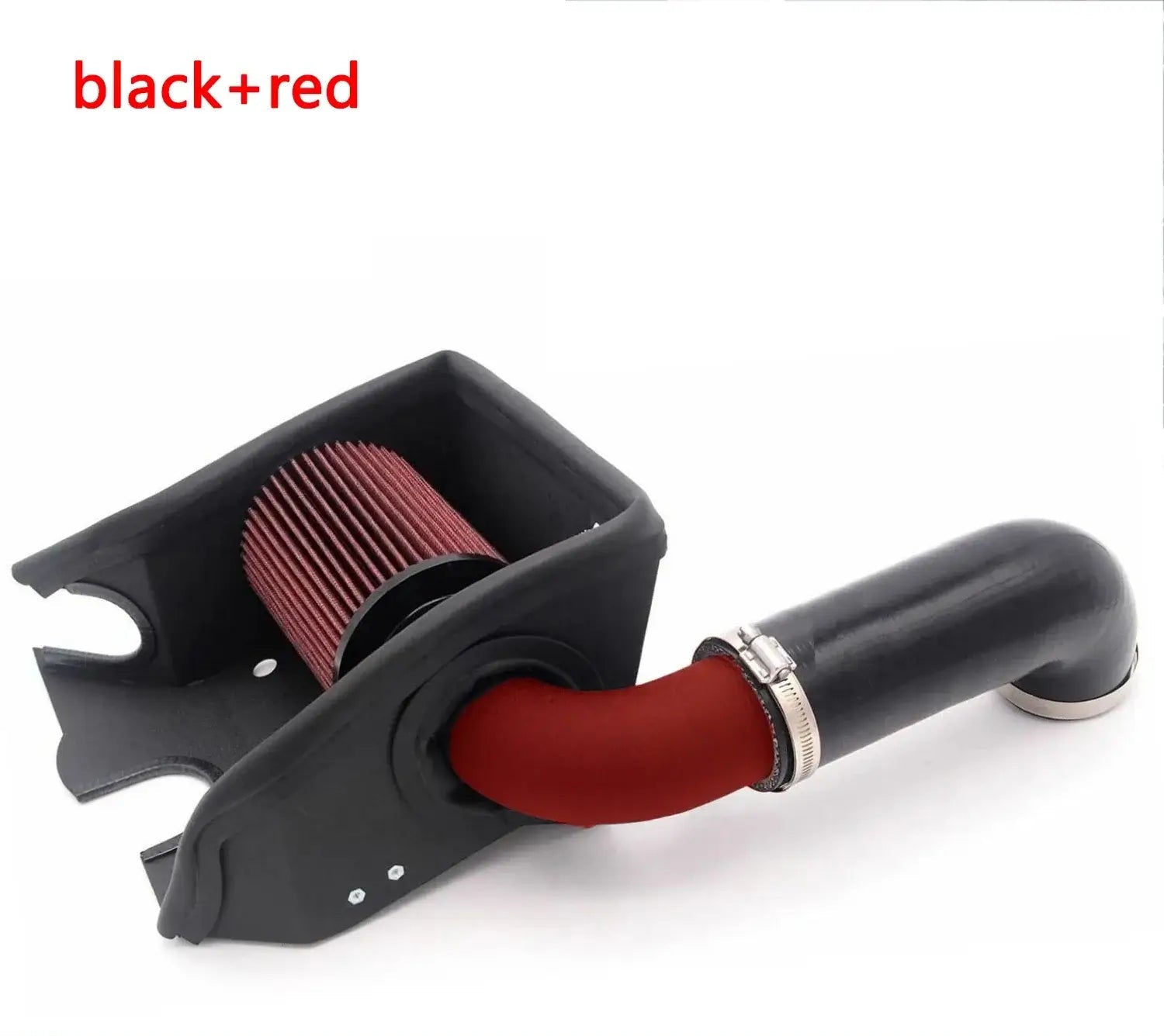 Volkswagen Golf MK7 Cold Air Intake Kit with black and red components for enhanced engine performance