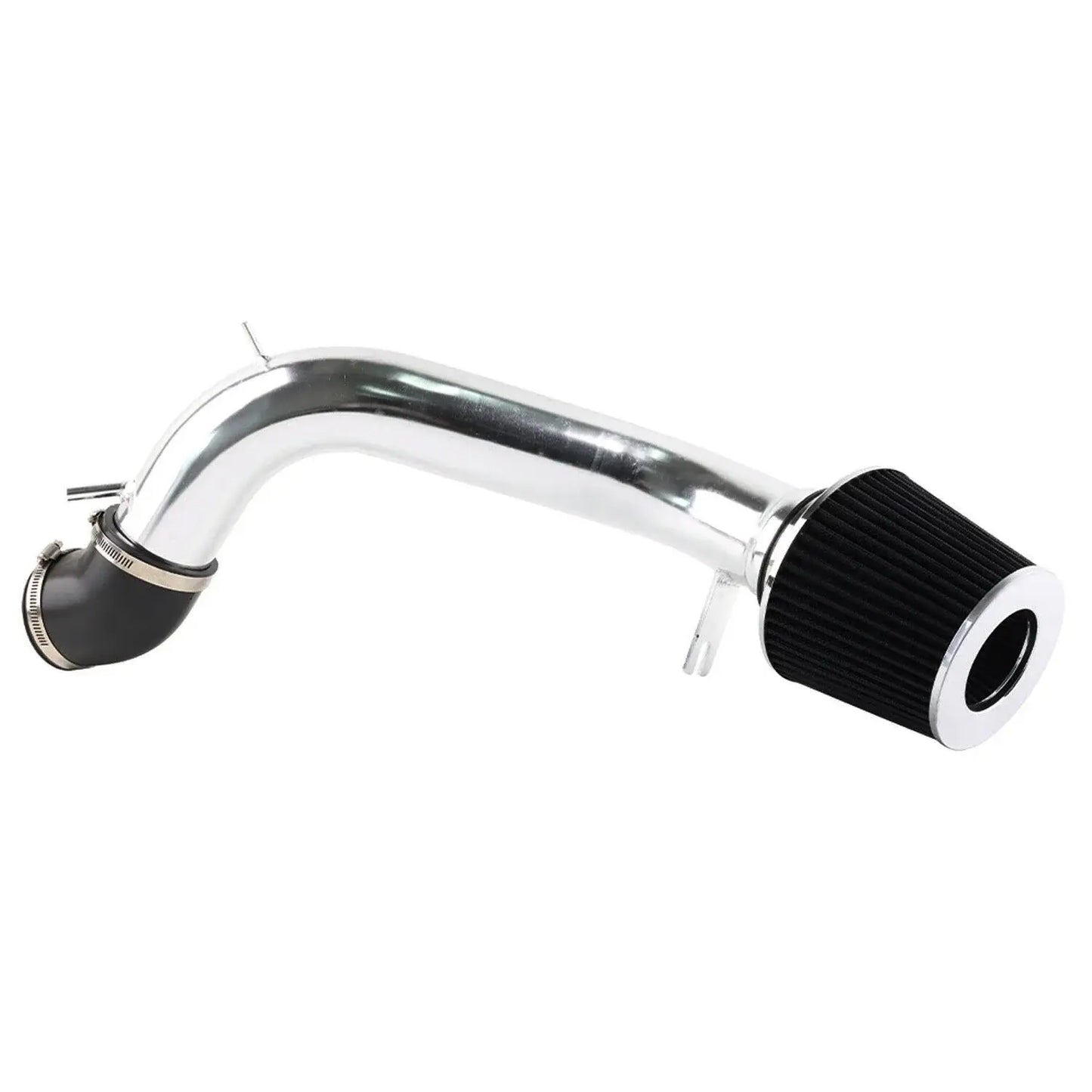 Mazda 6 3.0L V6 Cold Air Intake, T-304 aluminum pipe with black filter for enhanced performance.