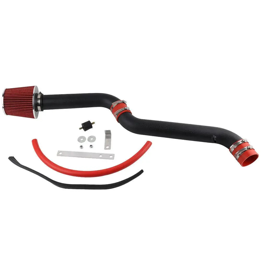 Honda Accord Cold Air Intake Kit for 1994-2002 models, featuring black tubing and red accents for enhanced performance.