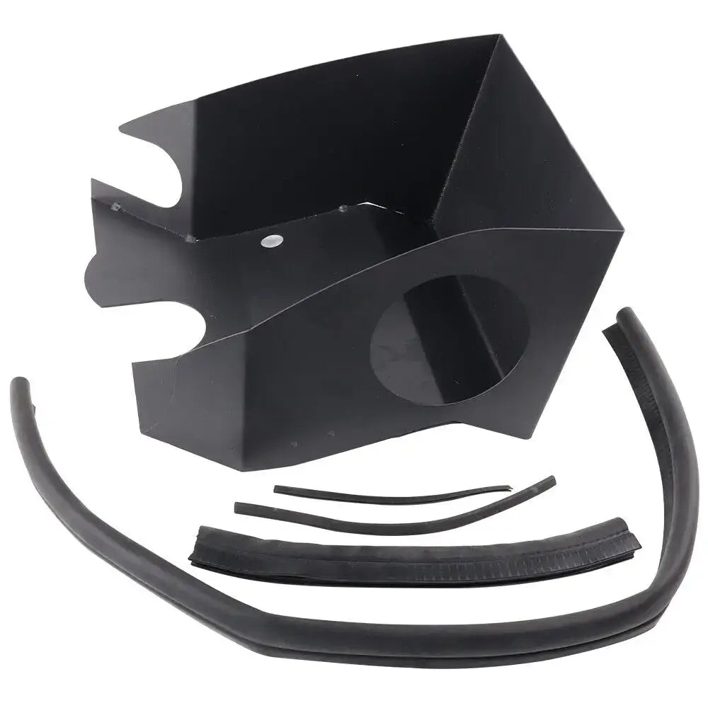 Volkswagen Golf MK7 Racing Air Intake Kit components including aluminum heat shield and rubber hoses.