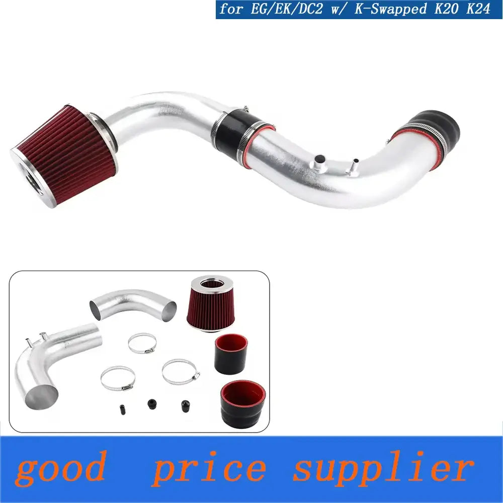 3" Cold Air Intake Kit for K-Swapped Honda Civic & Integra EG/EK/DC2, enhancing engine performance and airflow.