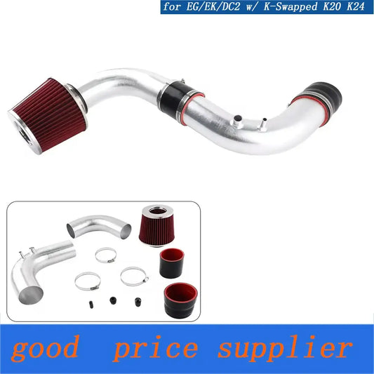 3" Cold Air Intake Kit for K-Swapped Honda Civic & Integra EG/EK/DC2, enhancing engine performance and airflow.