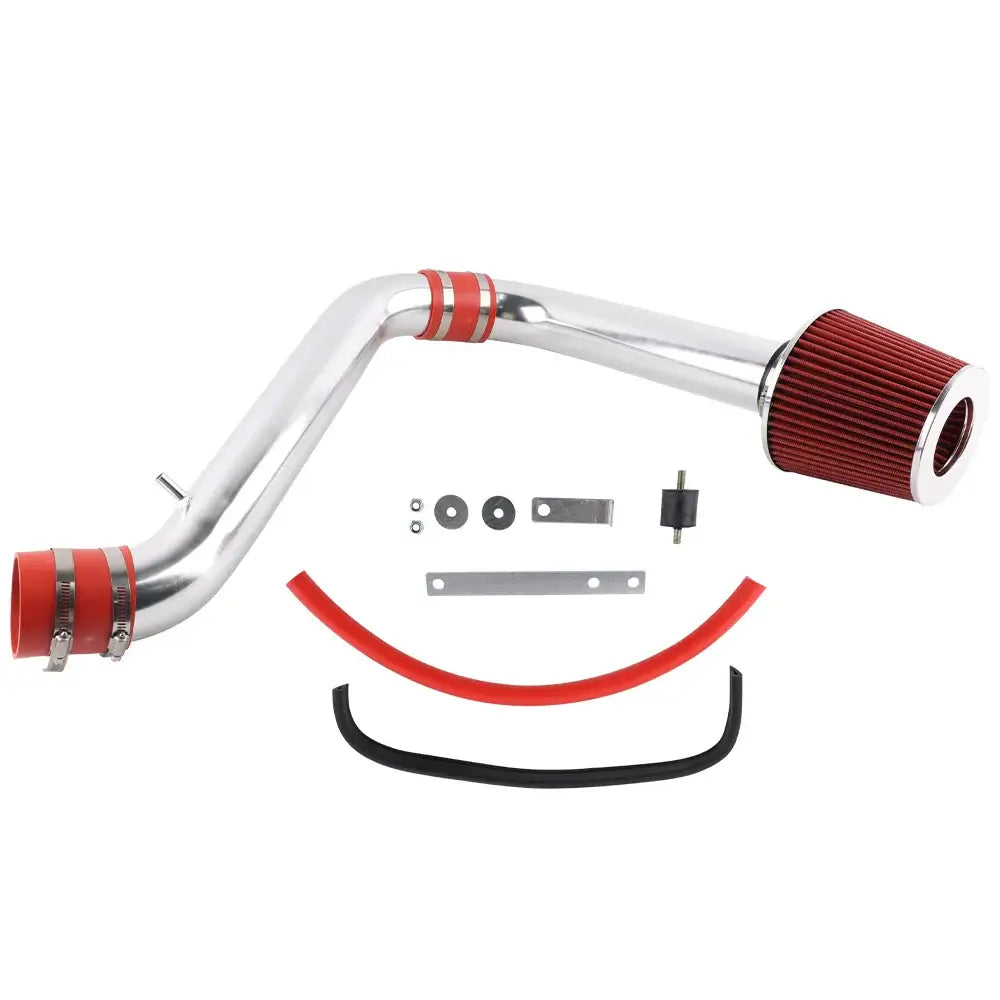 Honda Accord Cold Air Intake Kit for 1994-2002 models with 2.2L and 2.3L engines, featuring aluminum pipe and red filter.