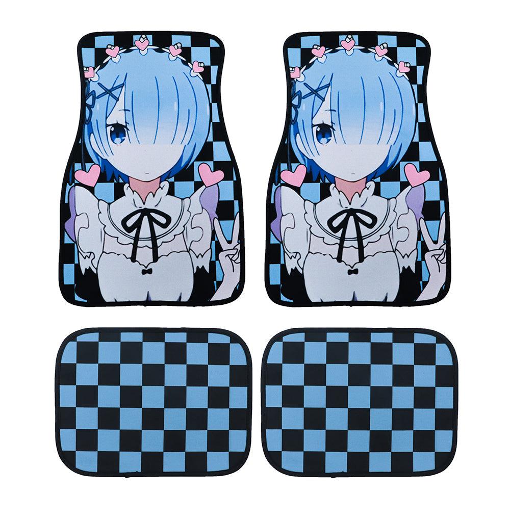 Anime Hentai Racing Fabric Car Floor Mats