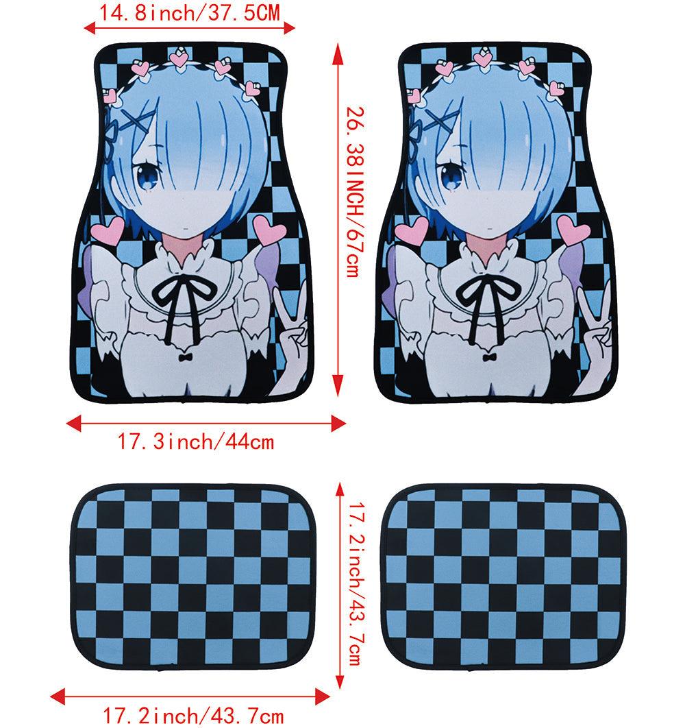 Anime Hentai Racing Fabric Car Floor Mats