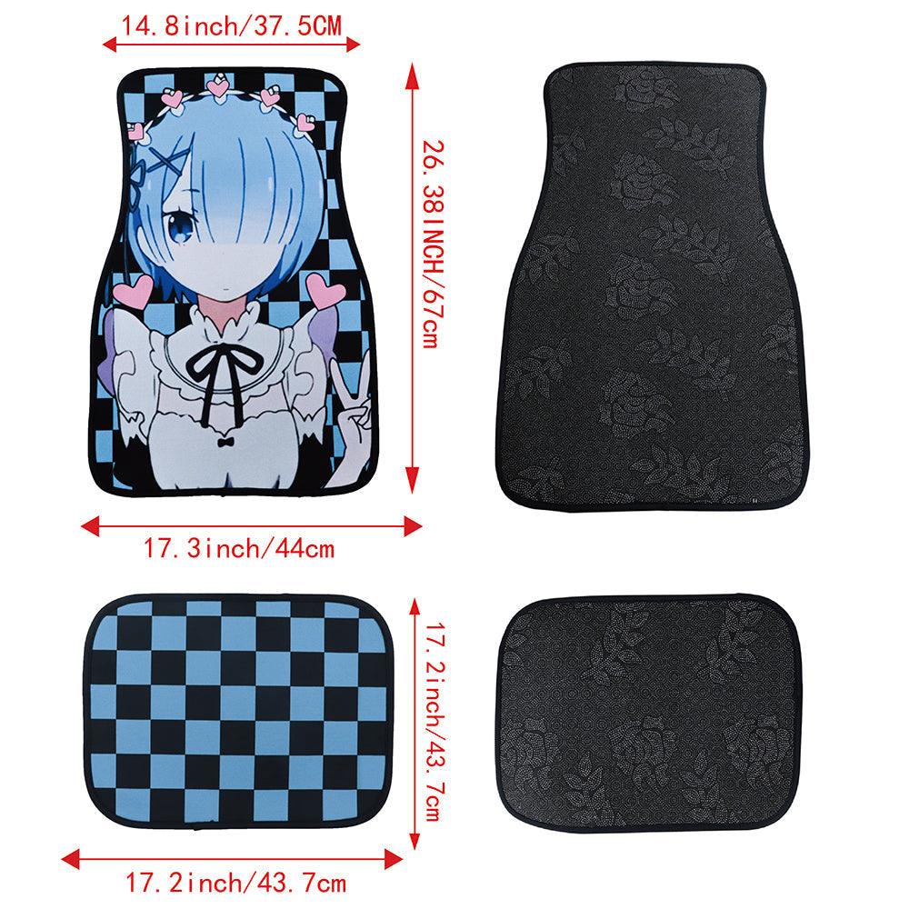 Anime Hentai Racing Fabric Car Floor Mats