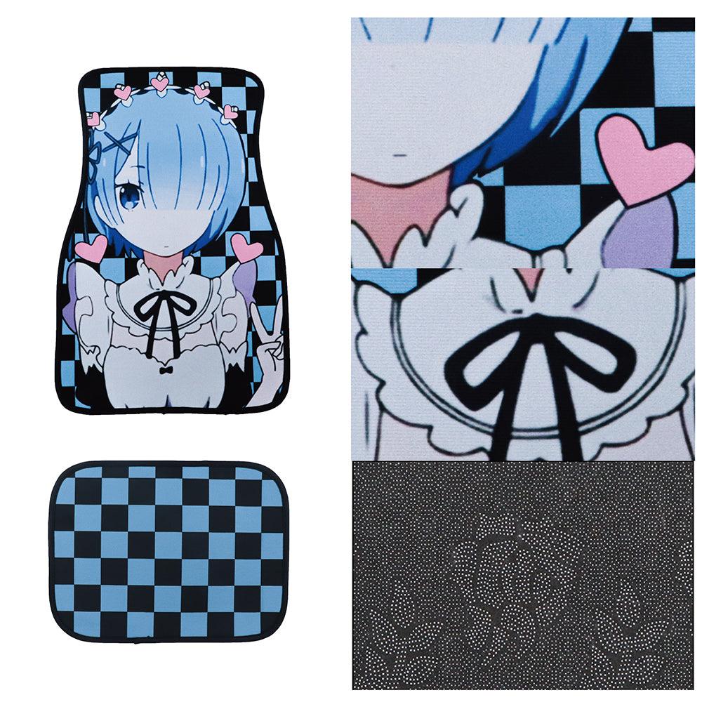 Anime Hentai Racing Fabric Car Floor Mats