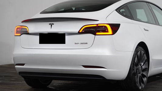 Tesla Model 3 Sedan (2019-2023) Performance Style Rear Boot Spoiler Lip (Gloss Black)