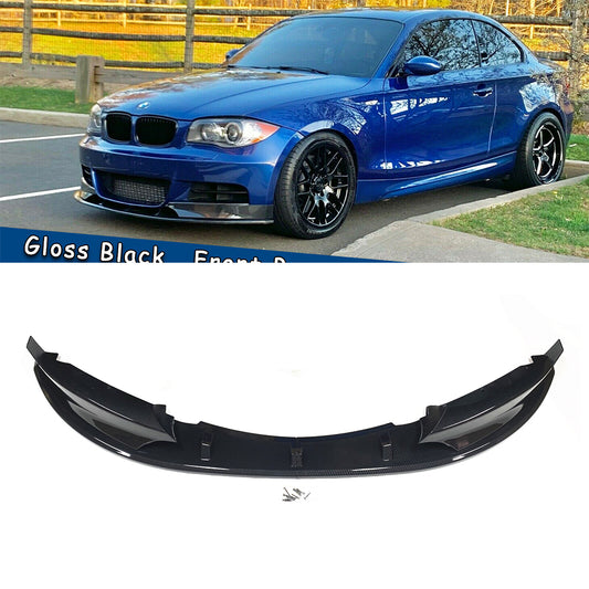 BMW 1 Series E82 E88 Gloss Black Front Lip 2007-2013