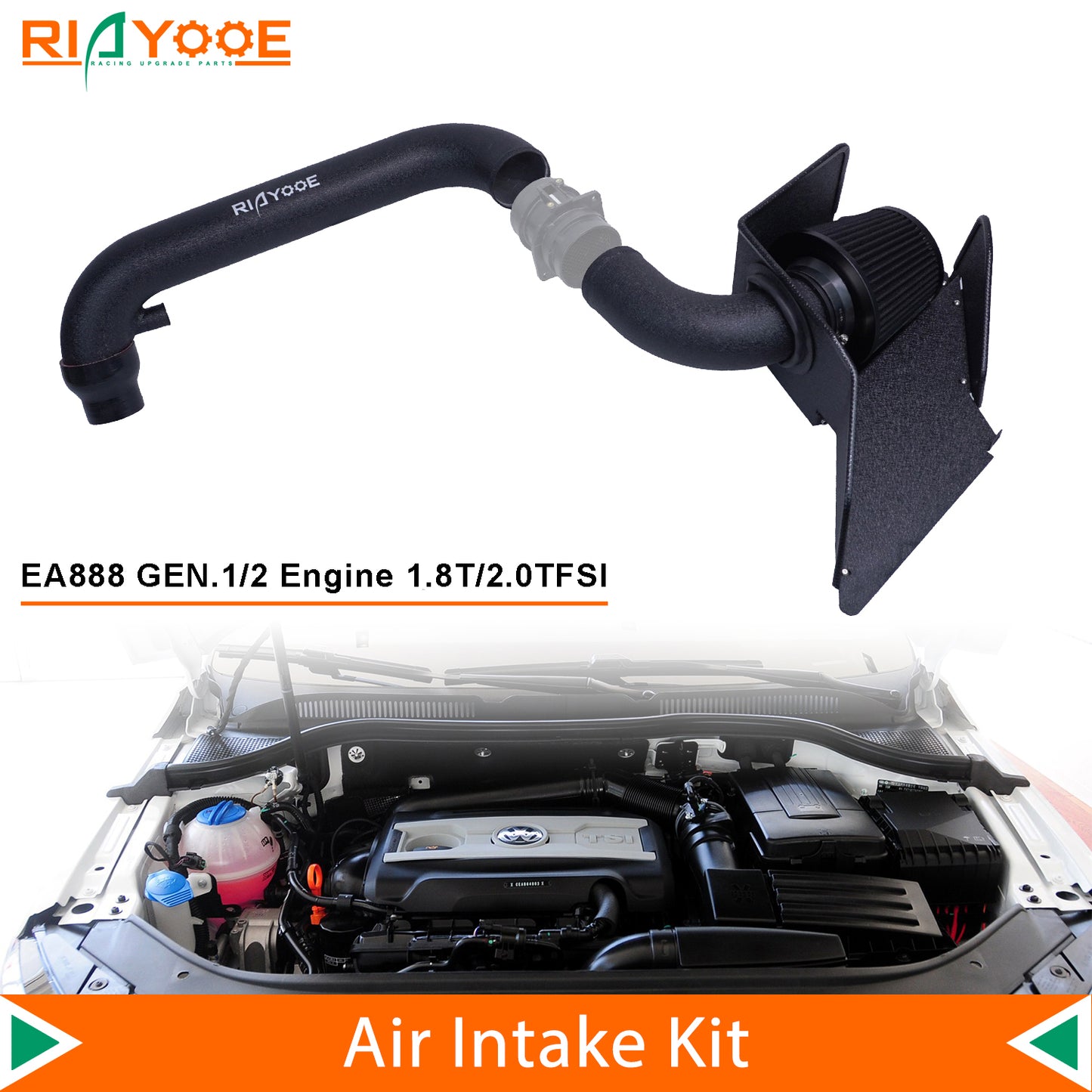 Volkswagen Golf MK5 MK6 GTI Cold Air Intake Kit | Fits (A3, TT, Passat, Octavia)