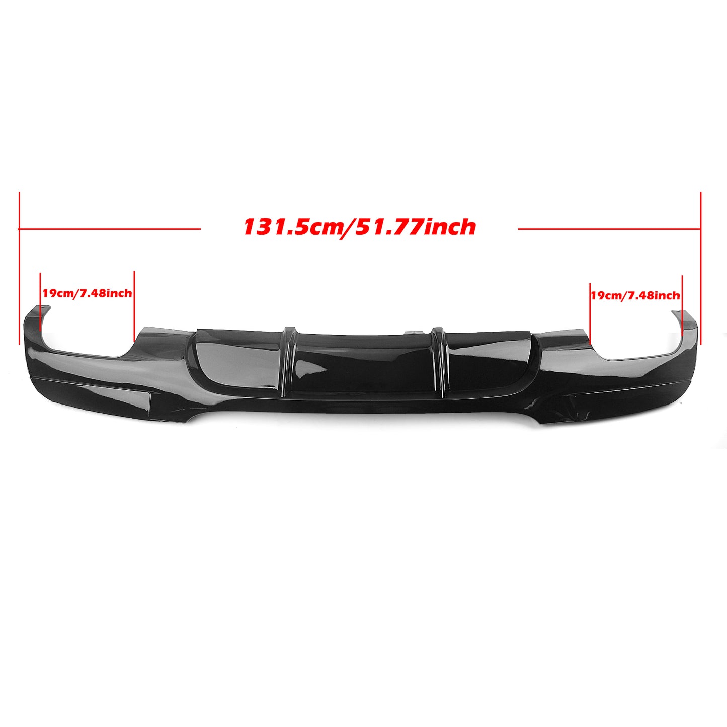 BMW 3 Series E90 E91 Rear Diffuser Black 2005-2012