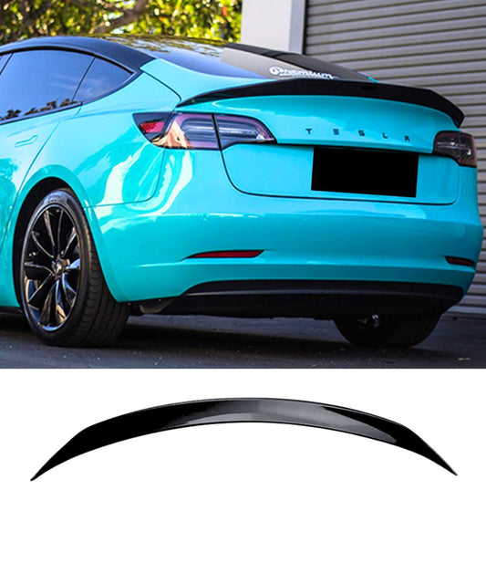 Tesla Model 3 Sedan (2019-2023) Vorsteiner Style Rear Boot Spoiler Wing (Gloss Black)