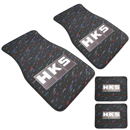 HKS Style Le Mans Confetti Fabric Floor Mats