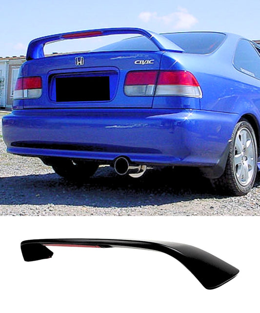 Honda Civic EK EM Coupe (96-00) Rear Boot Spoiler with Brake Light LED