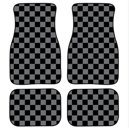 Checkerboard Car Floor Mats