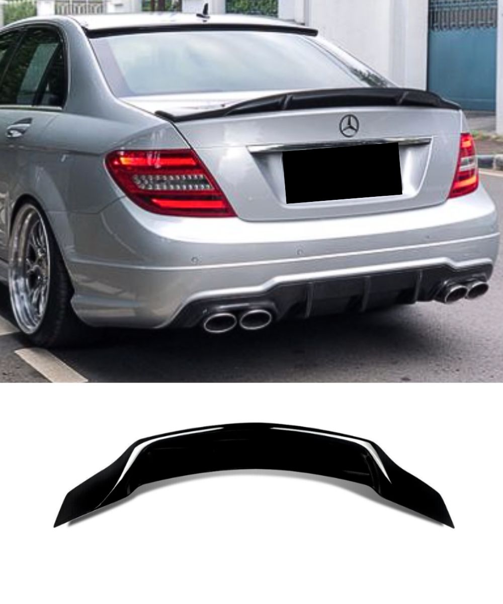 Mercedes Benz C-Class C200 W204 C63 Sedan - Renntech Style Rear Boot Spoiler