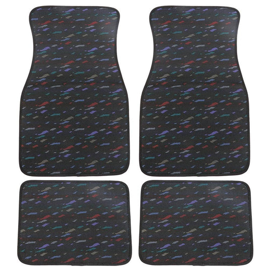 JDM Le Mans Confetti Fabric Floor Mats Plush