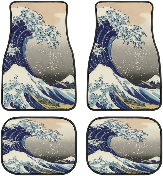 Japanese Wave Classic Vintage JDM Car Floor Mats