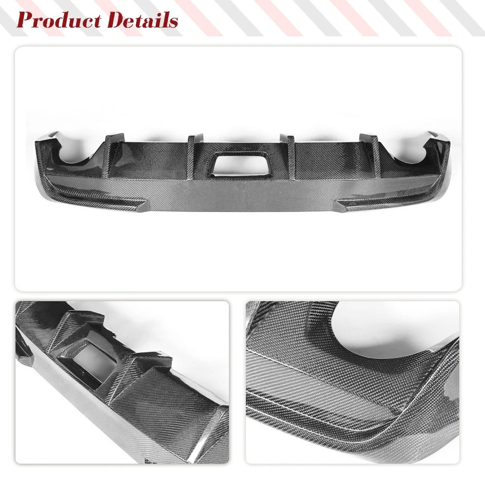 Carbon fiber car bumper with detailed texture on a white background