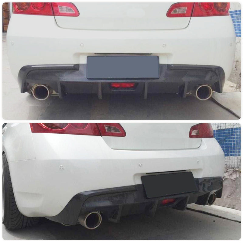 Nissan Skyline 370gt Sedan Black Rear Diffuser