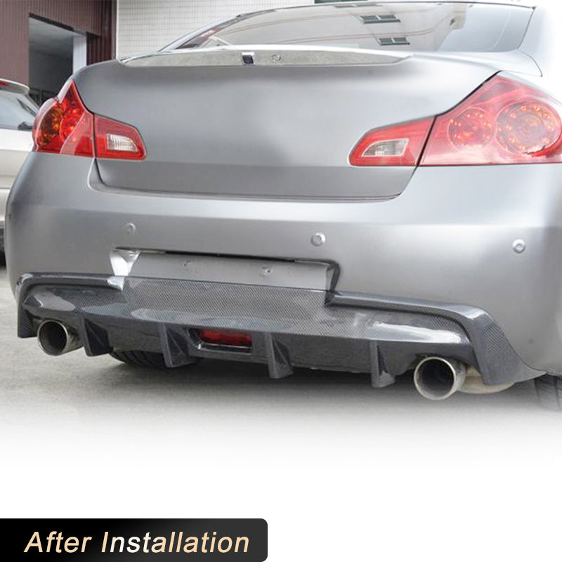 Nissan Skyline 370gt Sedan Black Rear Diffuser