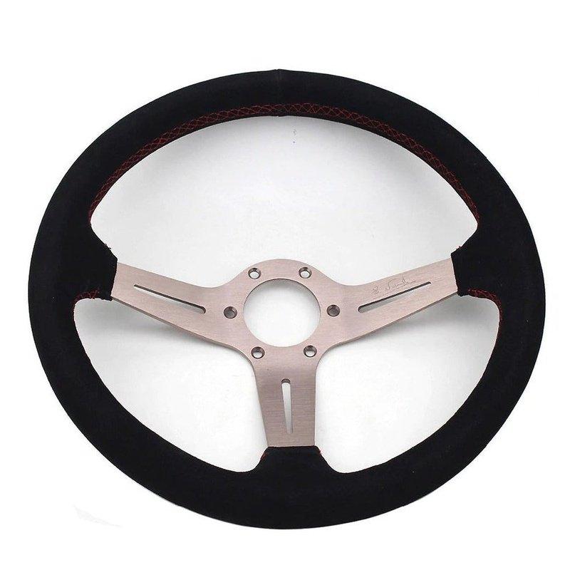 ND Aftermarket 14" Black Suede Steering Wheel