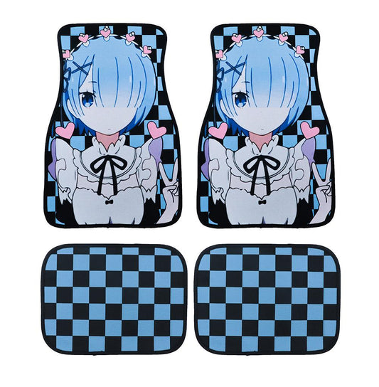 Anime Hentai Racing Fabric Car Floor Mats