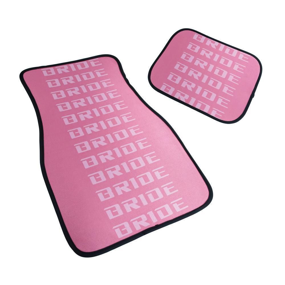 Bride Pink Racing Fabric Car Floor Mats